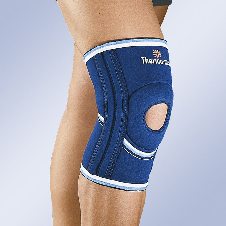 Genouillère en néoprène et stabilisateurs latéraux souples Thermo-Med 4102/5102